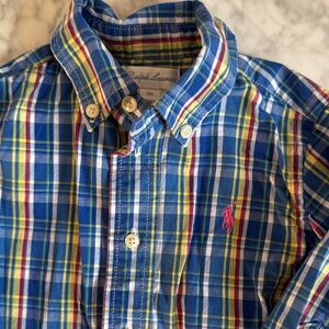 Ralph Lauren Kids Multicolor Plaid Button Down Shirt